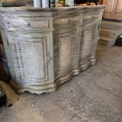 Large Antique Intricate Side Table. 
