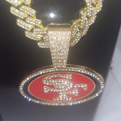 ICED OUT 49's  CHAIN & PENDANT 