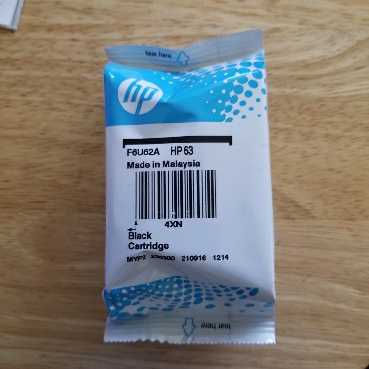HP 63 Black Ink Cartridge SEALED