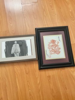 🖼️ 2-Piece Framed Art Bundle: John Wick & Chinese Dragon – $25 Takes Both!