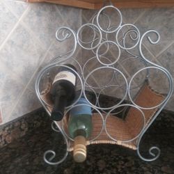 Wine Rack Holds 5 Bottles. 