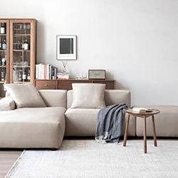 NEW Luxury Modern Modular L Shape Sectional Sofa Set, 3 Seat Upholstered Couch W/ Chaise Lounge !