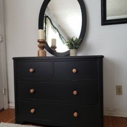 Rustic Black Dresser 