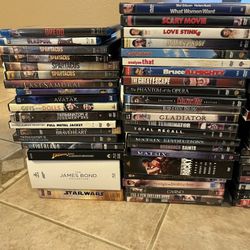 Over 125 Dvds Blu-Ray’s. Disney Pixar, Star Wars and more.