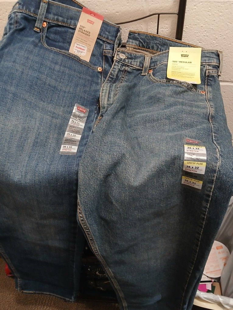 2 Brand New W/ Tags Mens Levi Jeans 