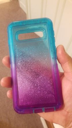 Samsung galaxy s10 glitter gel case