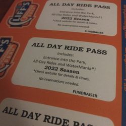 2022 Cliff's All Day Ride Passes (Pick Up In Los lunas)