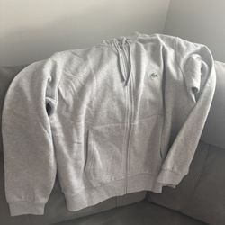 Lacoste Men's Zip-Up Fleece Hoodie size L