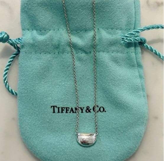 Tiffany Elsa Perreti Bean Pendant Necklace