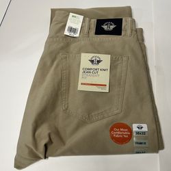 Dockers Men Comfort Knit Jean Cut STRAIGHT FIT Smart 360 Knit 38/32