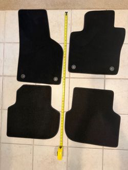 Carpet mats 4 pieces black
