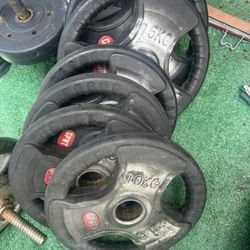 2-inches Olympic Rubber Grip  Plate Weight Set