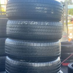 Set Of Tire 225 60 17 MICHELIN 85% LIFE