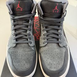 Nike Air Jordan 1 Mid – Black/Gym Red/Anthracite – Size 10.5