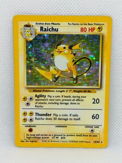 Raichu Base Set 14/102 Pokemon