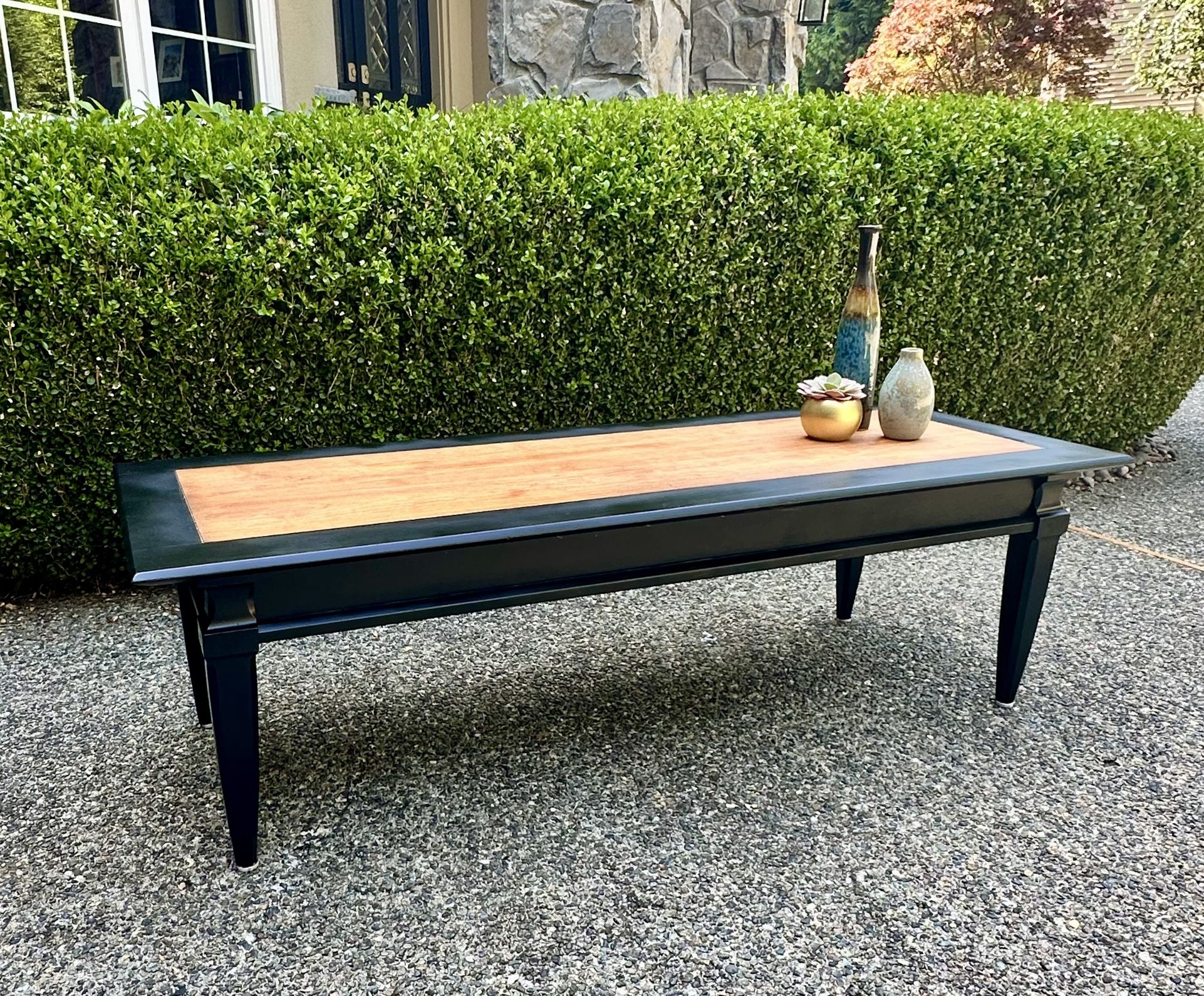 Two Tone Wood Coffee Table or Bench