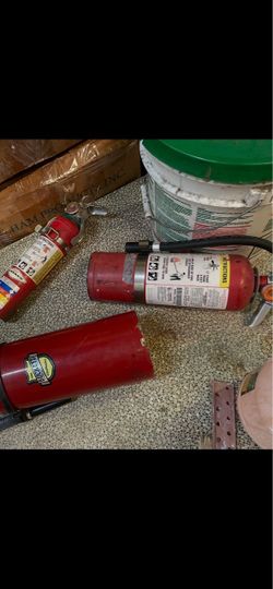 ABC FIRE EXTINGUISHES-3 TOTAL - FULL BUT EXPIRED