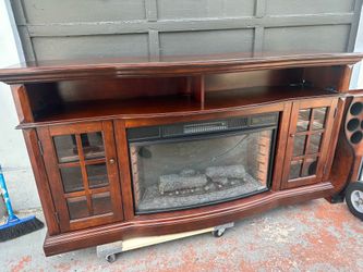 Tv Stand with electric fireplace 🔥
