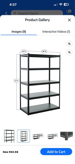 5-Tier Metal Storage Shelving Unit
