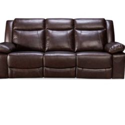 Jordans Leather Dual Power Sofa Recliner 3 Seat And Love Seat