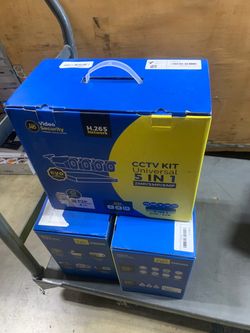 Universal 5-in-1 CCTV Security Camera Kit installed