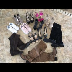 NEW LOT WOMENS PUMA SNEAKERS MARC FISHERS WEDGES BOOTS AND MORE 8 1/2