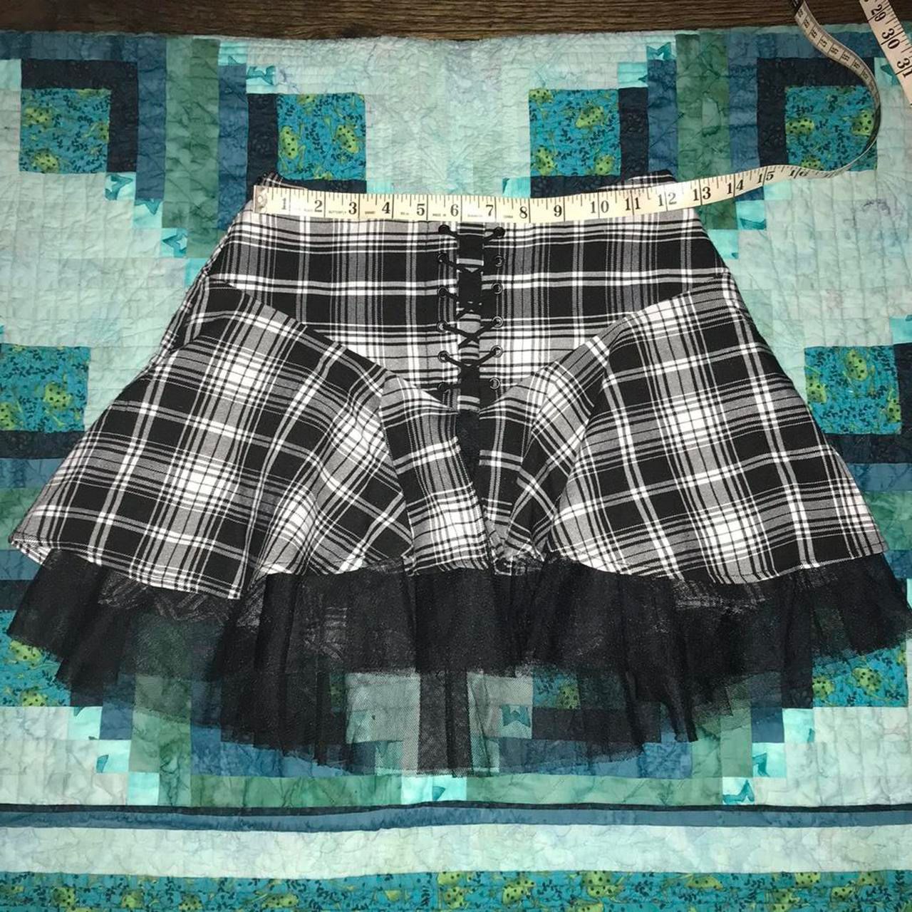 Cute Lil Goth Emo Grunge Babydoll Tutu Tie Skirt 