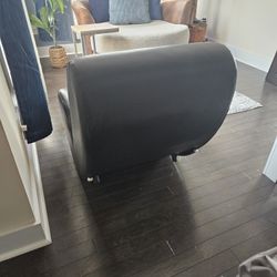 Black Teardrop Rocking Chair Like New