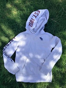 Abercrombie Light grey boys hoodie size 9/10