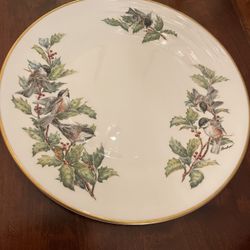 Boehm Chickadee & Holly Plate 
