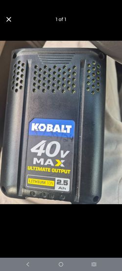 Kobalt 40 volt battery