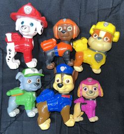 Set of 6 Figures from  “PAW Patrol The Movie” - EXCELLENT CONDITION, CLEAN HOME