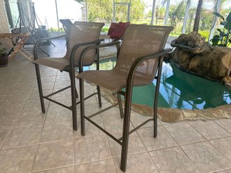 Outdoors bar chairs