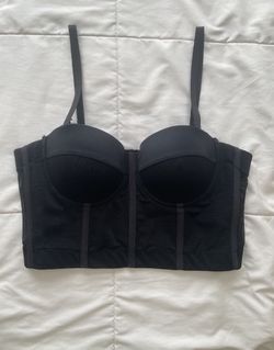 Mesh Cropped Bustier Top