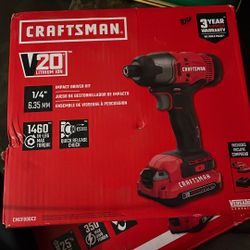 Craftsman 1/4” Impact Driver Kit 
