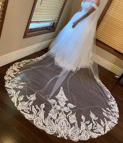 Beautiful Long Wedding Veil