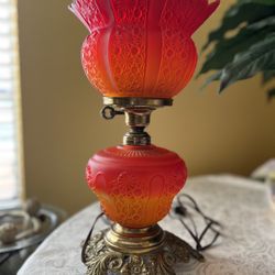 Vintage Antique Glass Lamp 