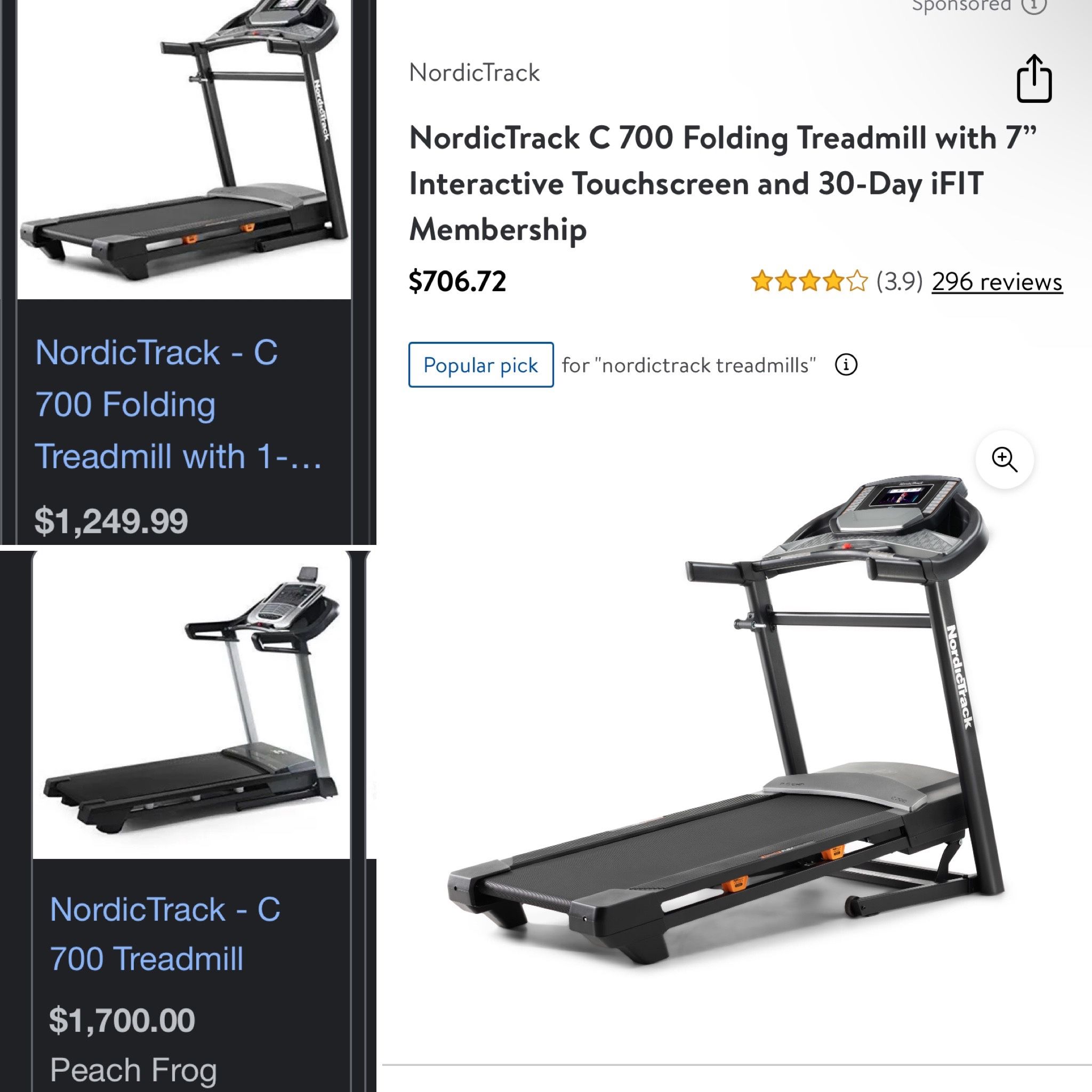 Nordictrack c 700 treadmill review hotsell