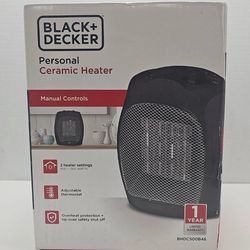 Black and decker personal space heater nib