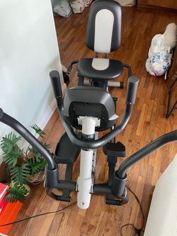 Pro Form Hybrid Trainer Recumbent Exercise Bike with Arm Handles
