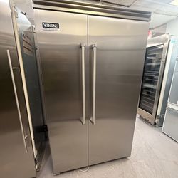 Viking Refrigerator 48”Inch Side By Side Stainless Steel