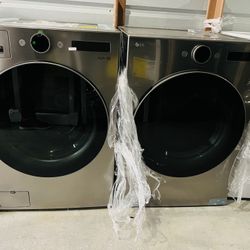 Set Washer And Dryer Gas LG Smart 