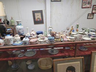 Vintage Asian Vases, Plates And More