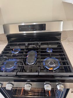 Stainless Steel 5-Burner propane Range with Oven