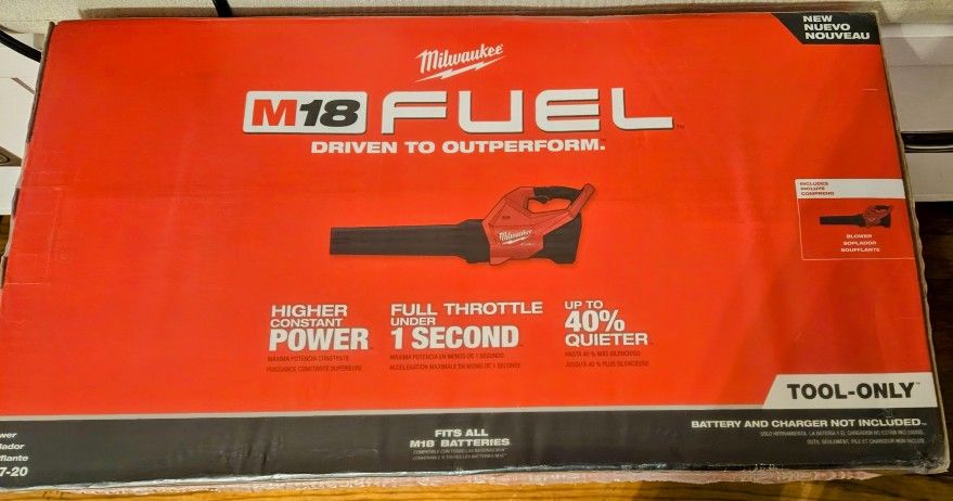 Brand new wrapped in plastic Milwaukee M18 blower
