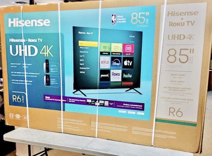 85 Tv Hisense Smart 4k HDTV In Box 6 Month Warranty Free Delivery