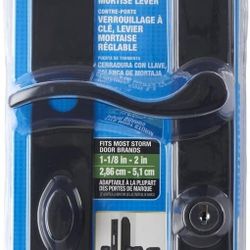 Wright VMT115MB serenade Mortise Keyed Lever Mount Latch W/ Deadbolt - Matte Black