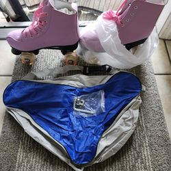 Women Roller Skates With Lights On Wheels Size 42 Never Worn With A Skate Bag