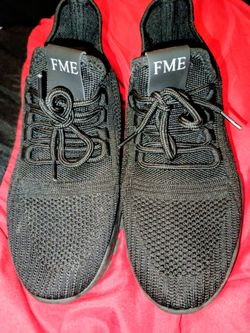 FME Black Knit Sneakers