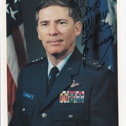 Lieutenant General John B Conaway Signed | Inscribed To Dave 8x10 Portrait Photo